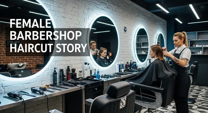 Female Barbershop Haircut Story