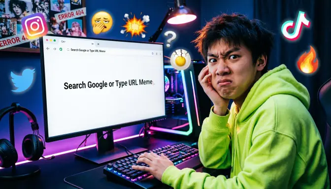 Search Google or Type URL Meme 