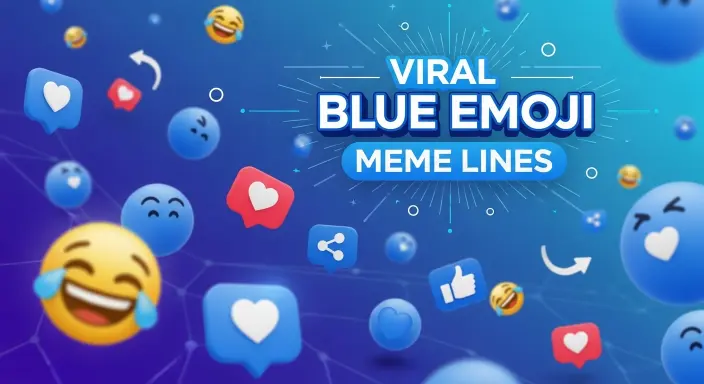  Viral Blue Emoji Meme Lines