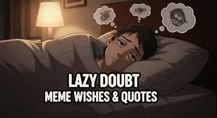 Lazy Doubt Meme Wishes & Quotes