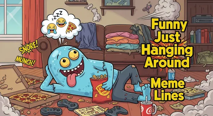 Funny Just Hanging Around Meme Lines 