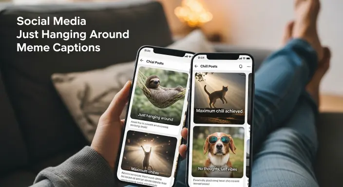 Social Media Just Hanging Around Meme Captions