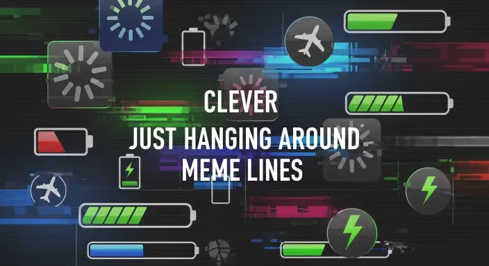 Clever Just Hanging Around Meme Lines 