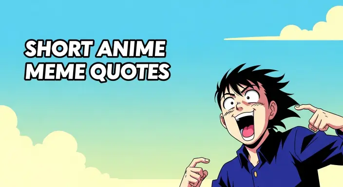 Short Anime Meme Quotes