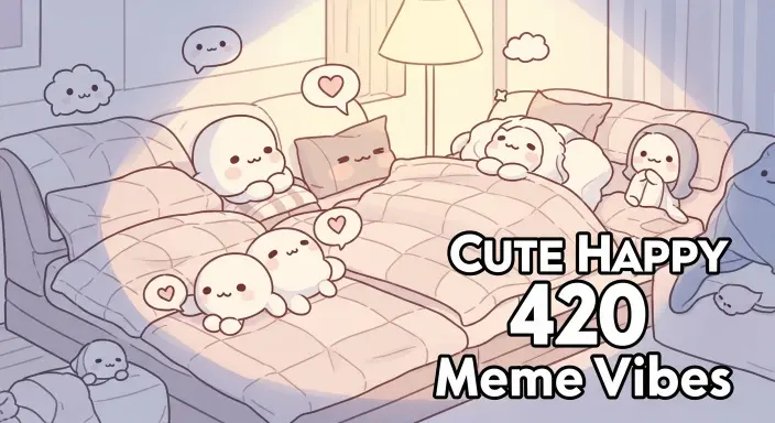  Cute Happy 420 Meme Vibes