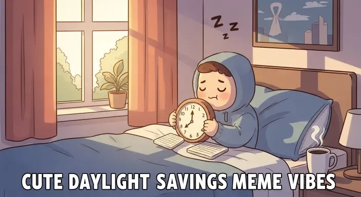 Cute Daylight Savings Meme Vibes