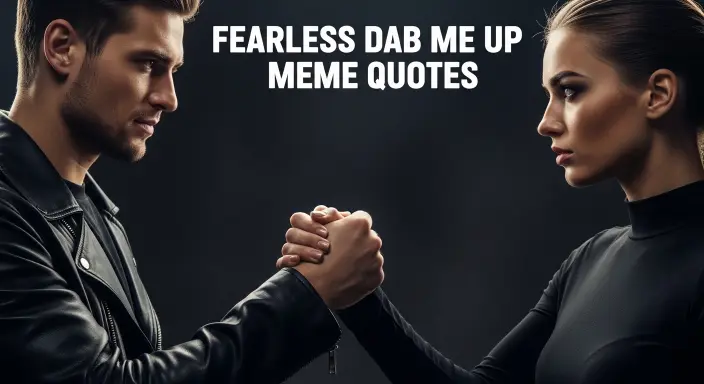 Fearless Dab Me Up Meme Quotes 