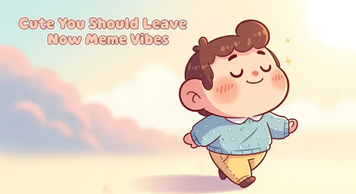 Cute You Should Leave Now Meme Vibes