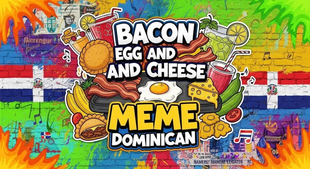 Bacon egg, and cheese meme dominican