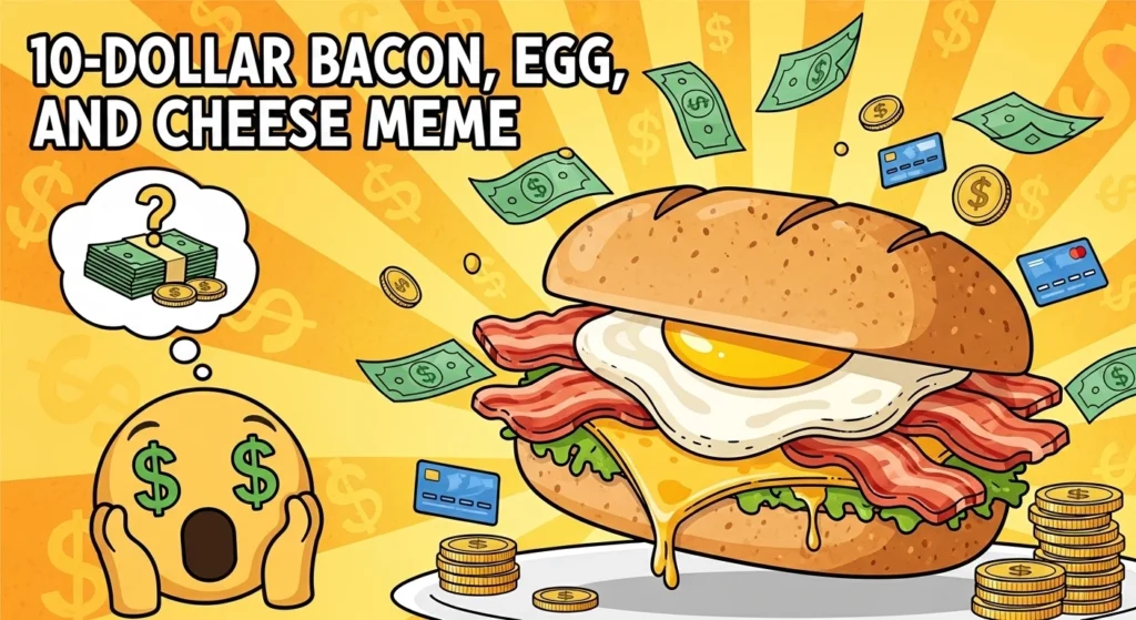 10-dollar bacon, egg, and cheese meme