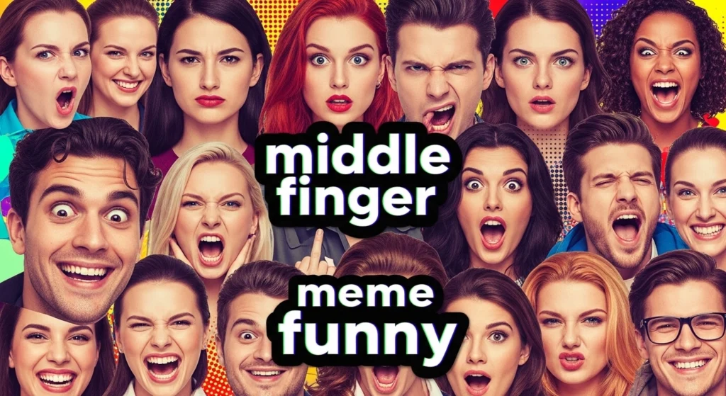 Middle finger meme funny