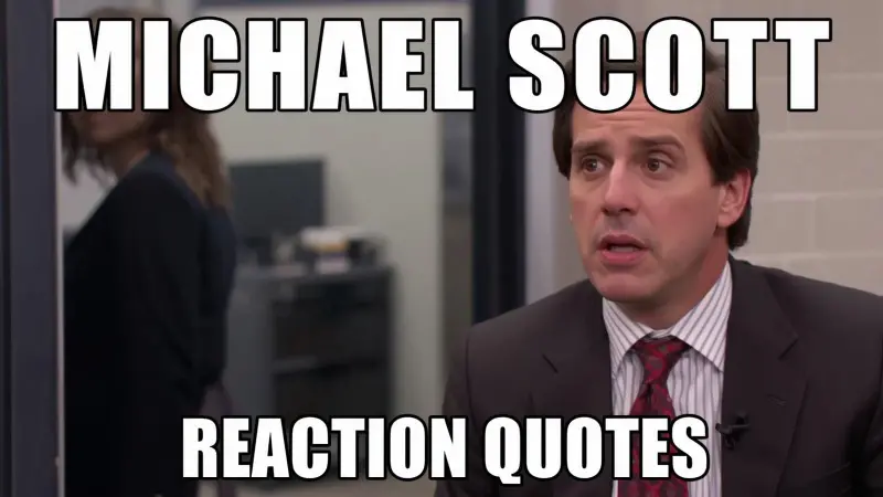 Michael Scott Reaction Quotes