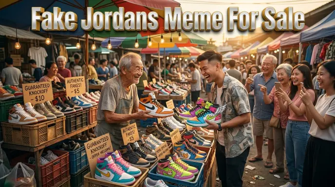 Fake Jordans Meme For Sale