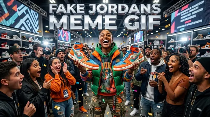 Fake Jordans Meme GIF