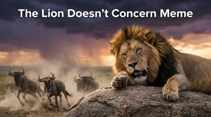 The Lion Doesn't Concern Meme 
