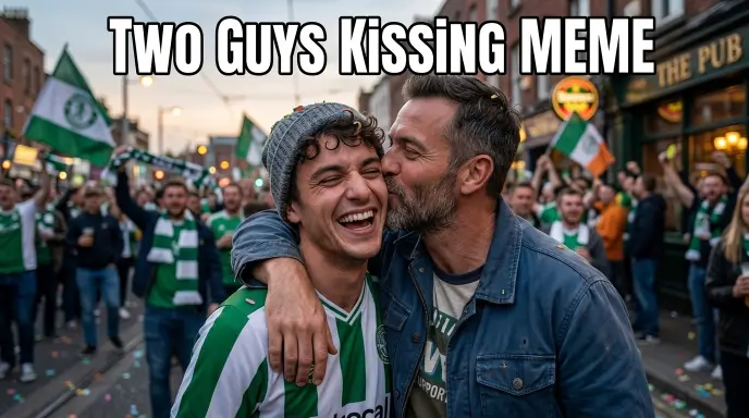 Two Guys Kissing Meme