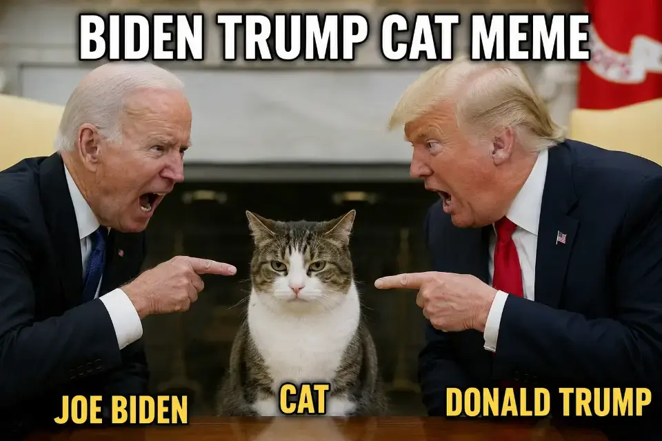 Biden Trump Cat Meme