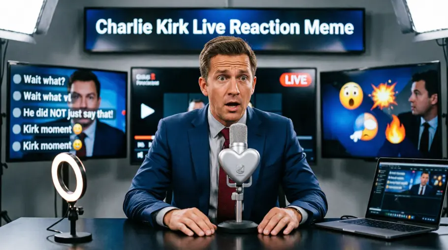 Charlie Kirk Live Reaction Meme