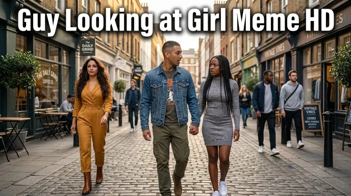 Guy Looking at Girl Meme HD