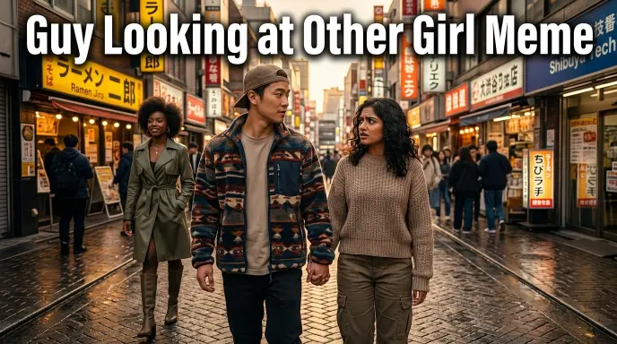 Guy Looking at Other Girl Meme