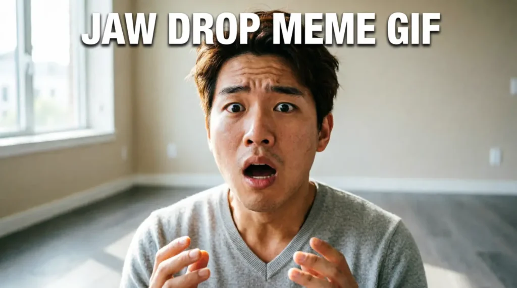 Jaw Drop Meme GIF