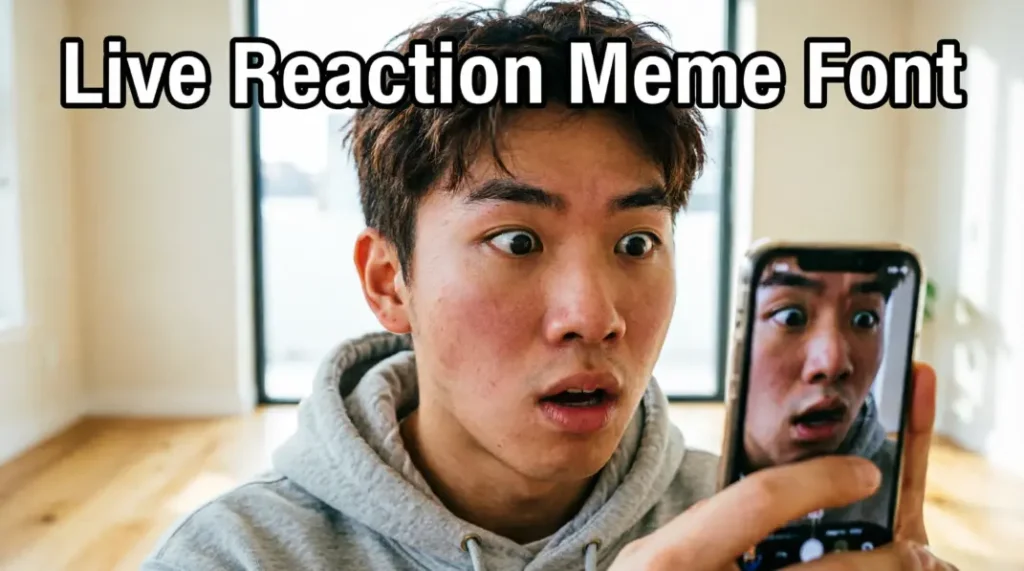 Live Reaction Meme Font