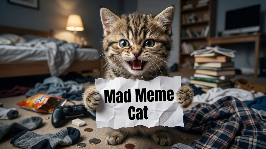 Mad Meme Cat