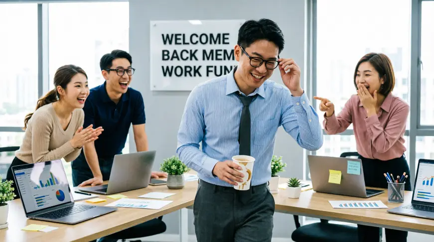 Welcome Back Meme Work Funny