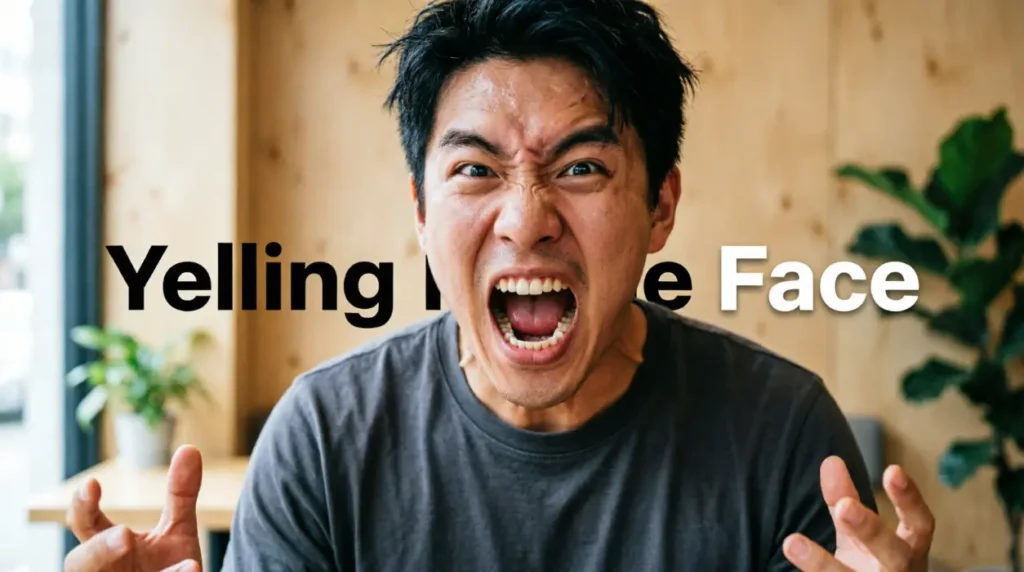 Yelling Meme Face