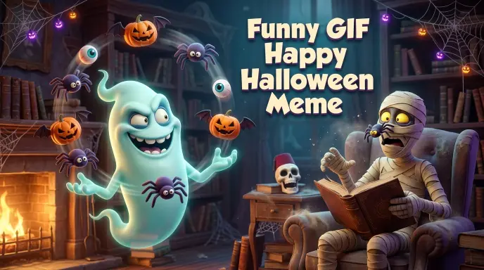 Funny GIF Happy Halloween Meme
