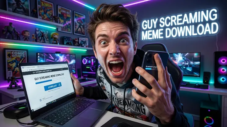 Guy Screaming Meme Download