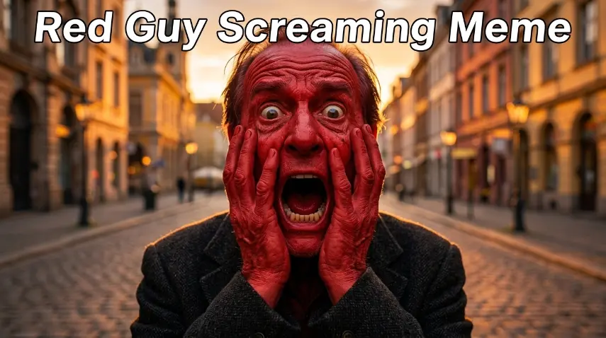 Red Guy Screaming Meme