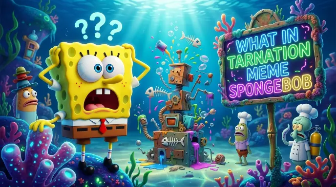 What in Tarnation Meme SpongeBob 