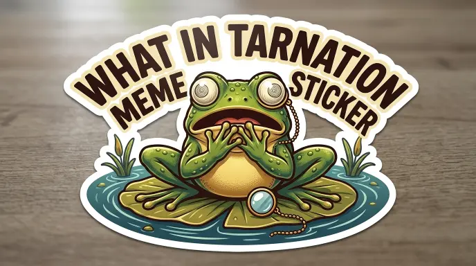 What in Tarnation Meme Sticker 