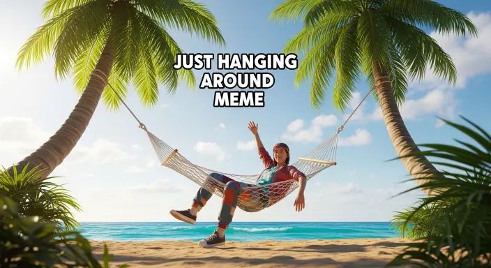 Just Hanging Around Meme