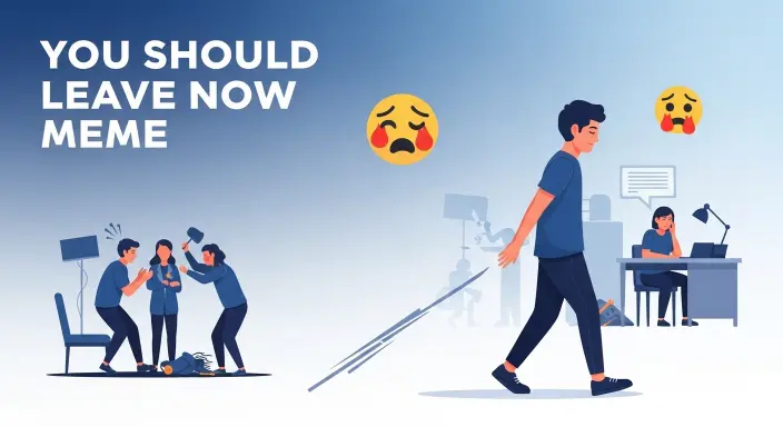 You Should Leave Now Meme