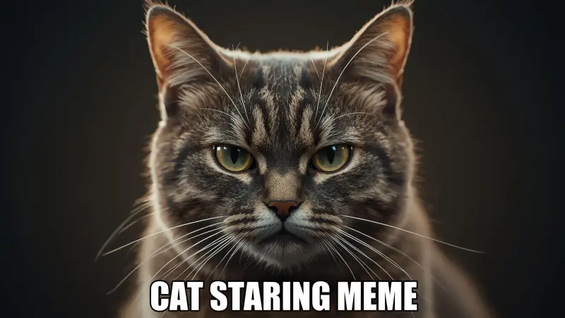 Cat Staring Meme